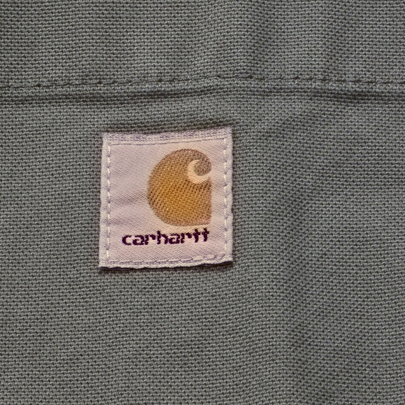 Carhartt Womens Size 2X Green Rugged Flex Heavyweight Duck Canvas Overshirt New - Picture 7 of 9